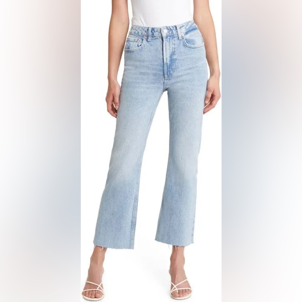 Rails Sunset High Waist Crop Flare Jeans Light Wash Women’s 29‎